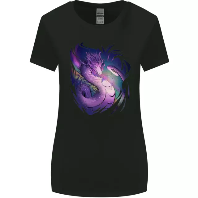 Fantasia Dragon Donna più Ampia Taglio T-Shirt