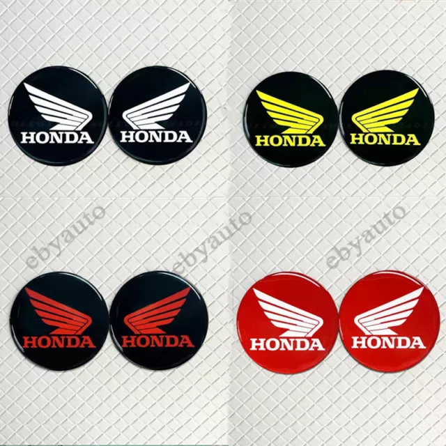 30mm Motorcycle Dripping Glue Emblem Decals for Wing Honda Badge Racing Stickers