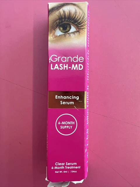 Suero mejorador de pestañas Grande Lash GrandeLASH-MD - tamaño 0,134 oz/4 ml caja tiene daños