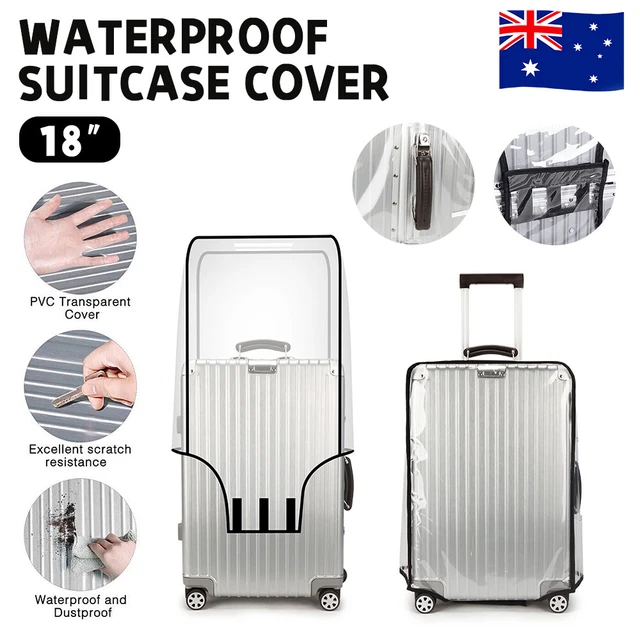 Housse Voyage Avion Housse Valise Transparente 61cm - Protection PVC Imperméable Pour Bagages De Voyage - Facile à Identifier Protection Valise 61cm