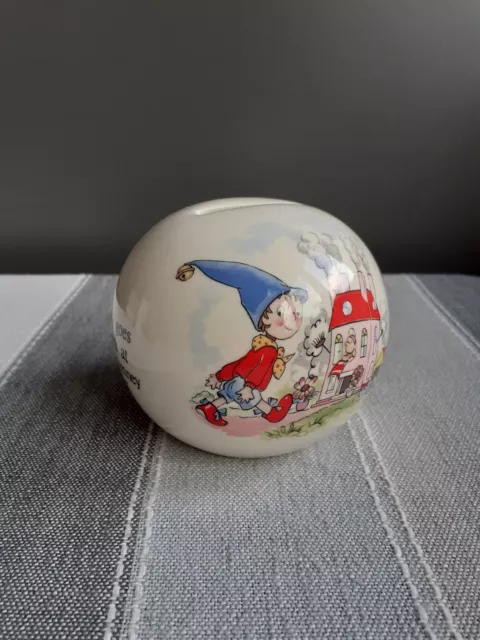 Royal Stafford Noddy Money Ball Four Chimney House Preloved China Piggy Bank Box