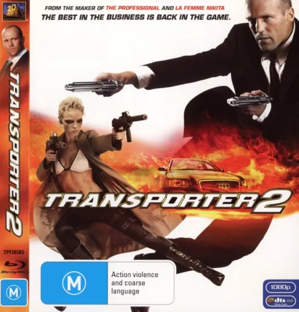 Transporter 2 Blu-ray Movie (Region B) VGC Jason Statham