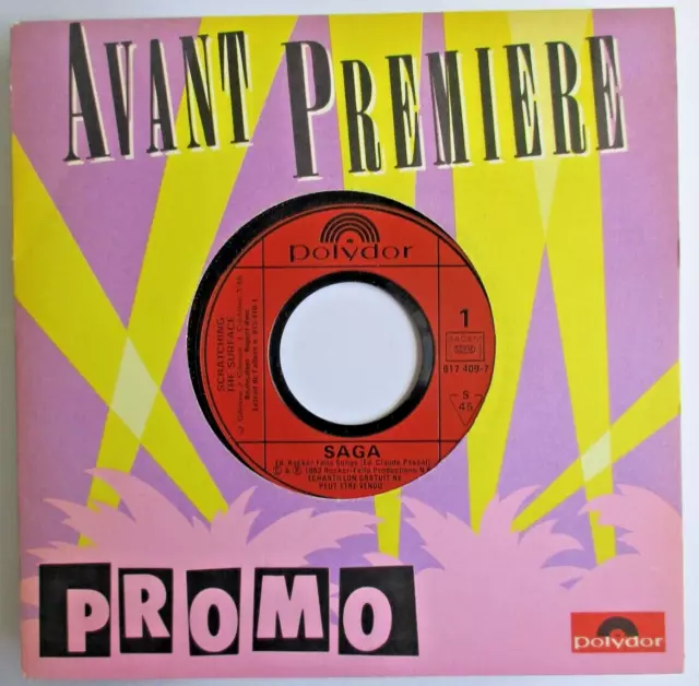 Saga - Rare France Promo Sp (7") "Scratching The Surface"