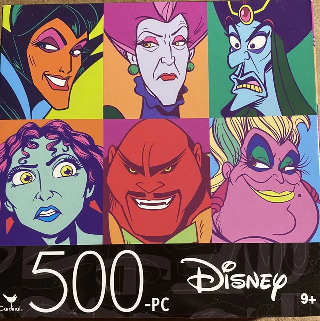 Disney 6 Villains 500 pc Jigsaw Puzzle Ursula And More NEW