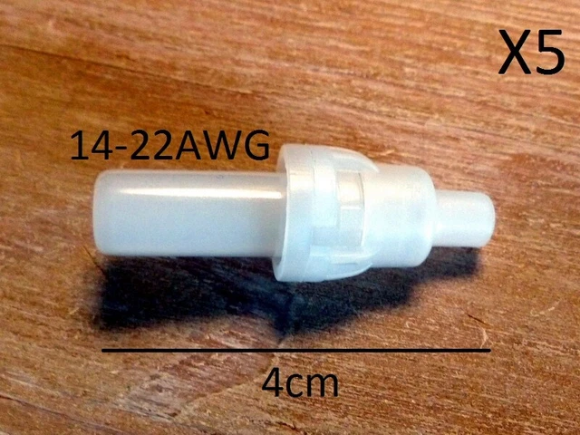 x5 porte-fusible pour cable 14-22AWG + 5 fusibles 5 ou 10A 5x20mm