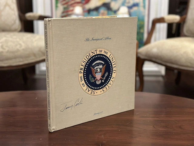 President Jimmy Carter Rare Signed The Inaugural Album 1977 Vinyl Record Lot Set