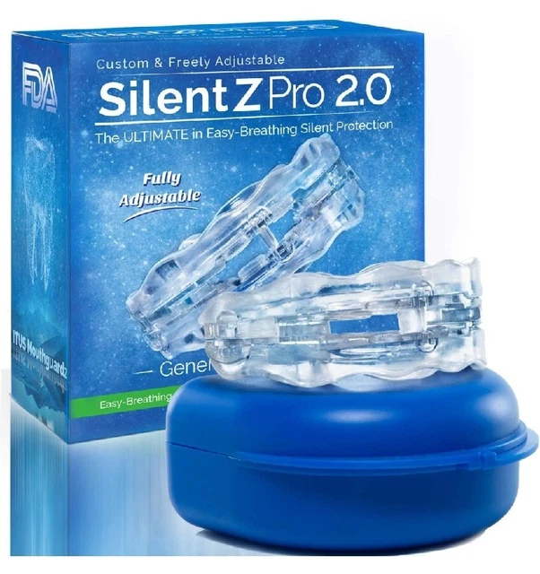 SilentZPro 2.0 - Protector bucal anti ronquidos - Totalmente ajustable Patentado profesional