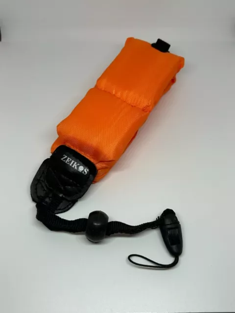 Zeikos Universal Floating Camera Foam Arm Wrist Strap For Surfer Swimmer Orange