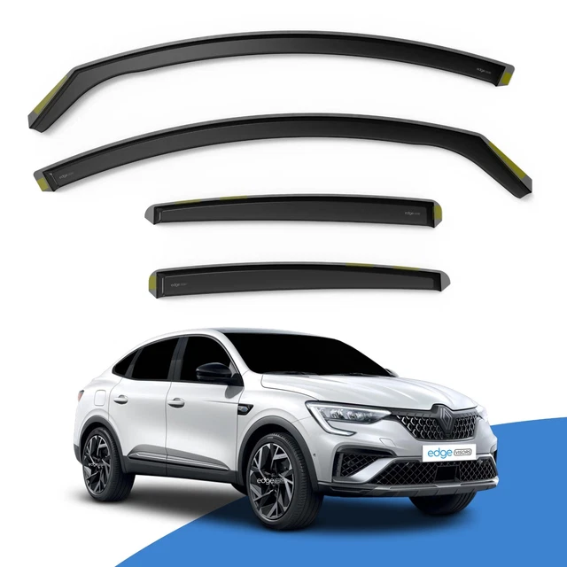 thumbnail image 2 of EdgeVisors Tinted Wind Deflectors For SKODA Kamiq 5 Door SUV 2019+ – 4pc Set, Aerodynamic, Gloss Finish 2 of 6