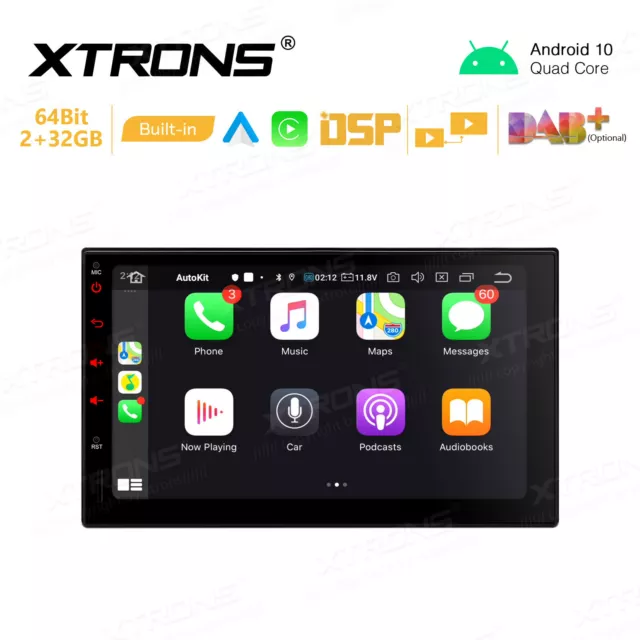 Autoradio Android 10 Stereo Auto 7" 2 Din Quad Core 2Gb 32Gb Wifi Xtrons Tsn700L 3