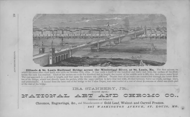 Illinois & St. Louis Railroad Bridge  - Ira Stanbery, Jr. - St. Louis, Mo. -1877
