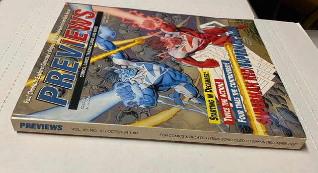 Oct 1997 Diamond Comics Previews Magazine Vol VII #10 Superman Red & Blue 3