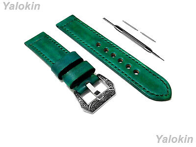 Vert Brossé Cuir Bracelet pour Garmin Rey Et Vivomove 3S -B18
