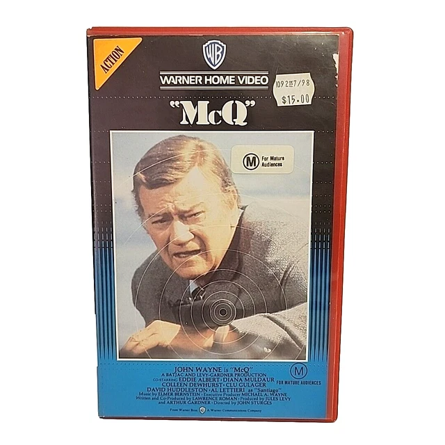 MCQ VHS BIG Box Ex-Rental Movie PAL Video Tape 1981 Warner Home Video ...