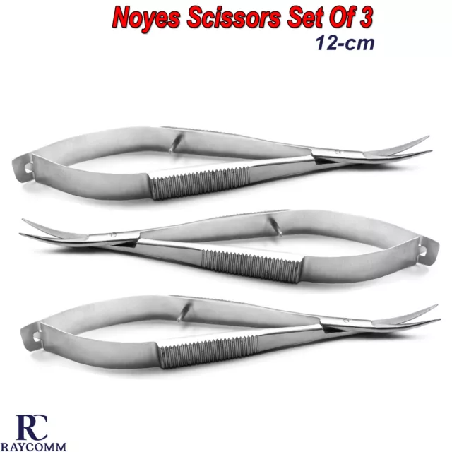 Micro Noyes Scissors Surgical Dental Curved Spring Scissor Ophthalmic Tools