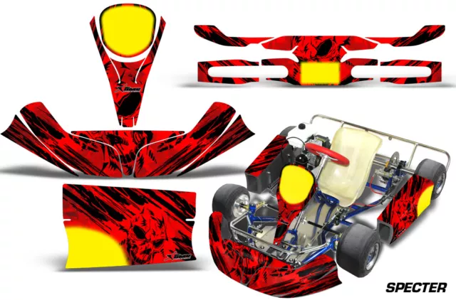 Go-Kart Graphics kit Decal for KG Kids Kart Specter Red