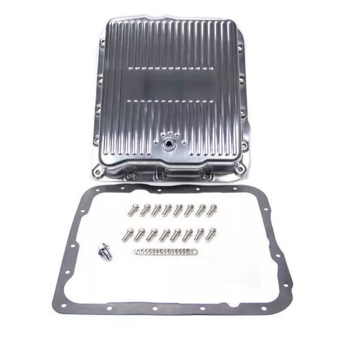 Racing Power R8493 Aluminum Transmission Pan Polished For GM 700R4 4L60 NEW