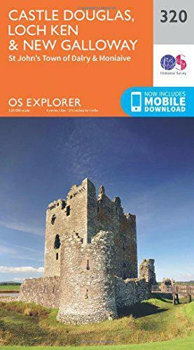 OS Explorer Map (320) Castle Douglas, Loch Ken and New Galloway by Ordnance Surv