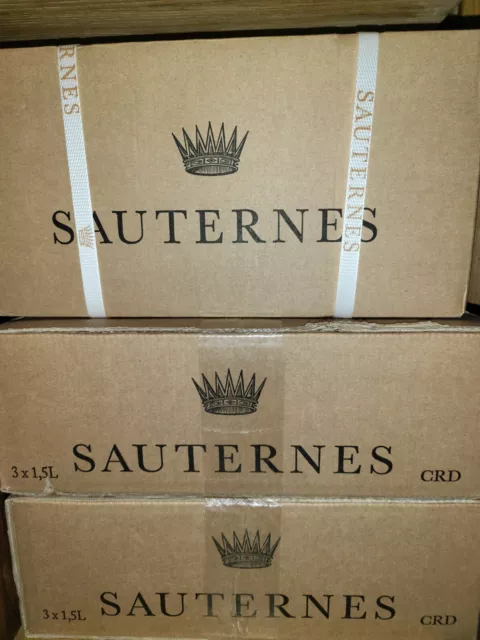 Carton Cerclé 3 Magnums Sauternes Numero 8 "Mis En Bouteille Au Chateau Yquem"