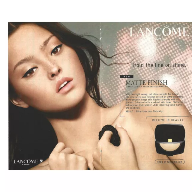 Devon Aoki Lancome Paris 2000s Vintage Print Ad 2 PAGE