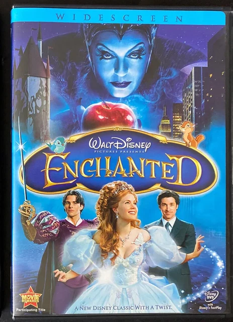 WALT DISNEY S ENCHANTED (DVD 2008) Widescreen Used FREE SHIPPING in