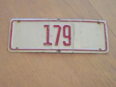 Vtg 179 Heavy Duty Metal House Door Wall Number Sign Rustic Mancave Apartment