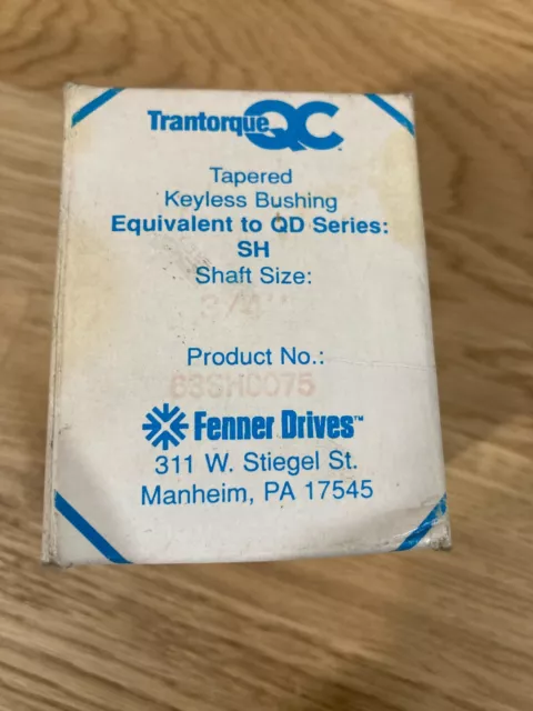 Fenner Drives 63SH0075 Trantorque 3/4" SH QC Keyless Bushing