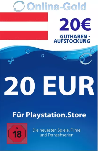 PSN Card 20 Euro [Austria] - Playstation Network Credit-PS5 PS4 PSN - [AT]