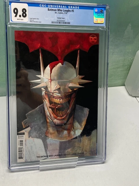 Batman Who Laughs #5 Variant CGC Graded 9.8 Beautiful Book!