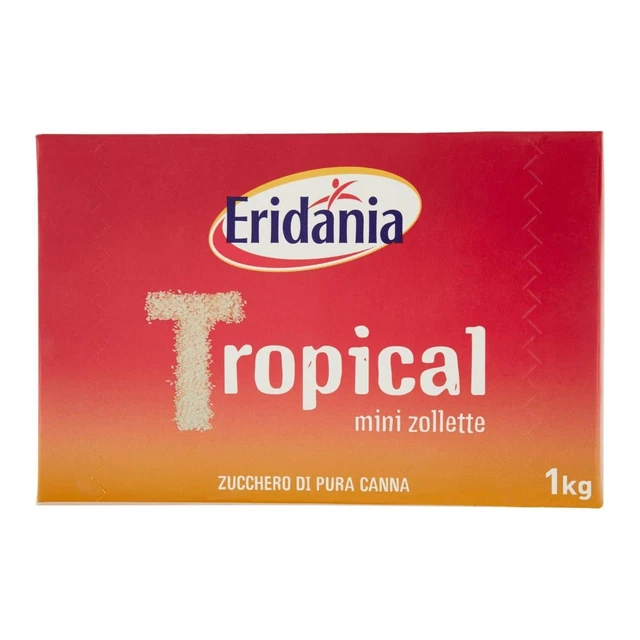 Mini Zollette di Zucchero di Canna Eridania Tropical Pacco da 1 kg