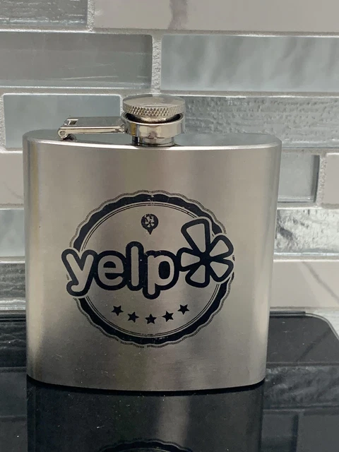 Acero inoxidable YELP 6 oz. Licor de cócteles de bolsillo