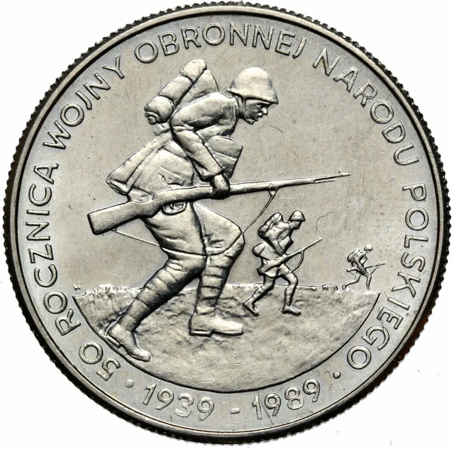Polen - PRL - Münze - 500 Zlotych 1989 - 50 Jahrestag Beginn II Weltkrieg