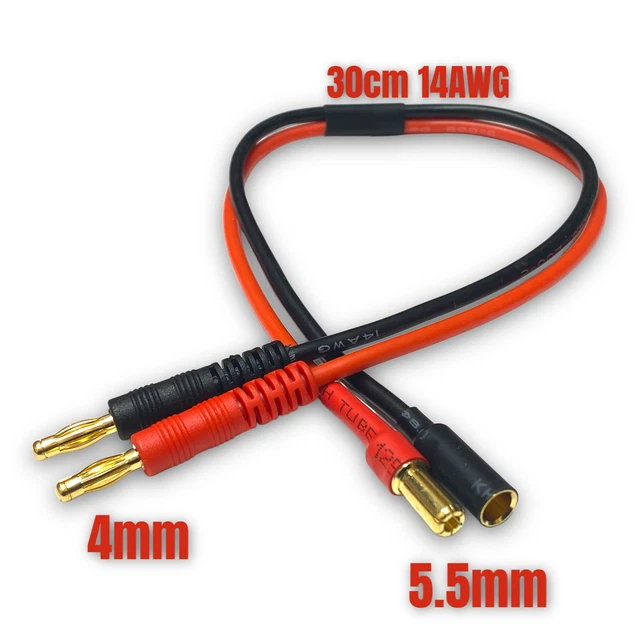 Y-Kabel Adapter T-Dean 2 Stecker + 1 Buchse – Für Lipo Akkus Serie/Parallel-Schaltung | 14AWG, 60A Dauerbelastung