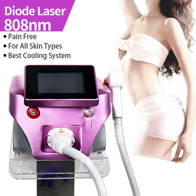 Painless Triple Wave Hair Removal Machine Laser Permanent Epilator Skin Care