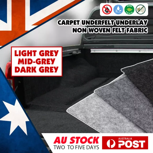 Underfelt Car Carpet Renew Camper Van Flooring Wall Lining Black/Grey Guards DIY