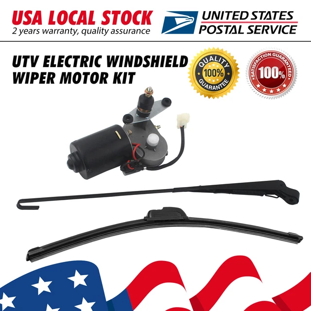 UTV 12V ELECTRIC Windshield Wiper Motor Kit for Polaris RZR Ranger