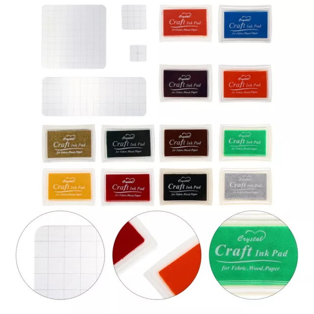 Stamp Pad Inkpad Craft Stamper Small Clear Acrylic Blocks Seal