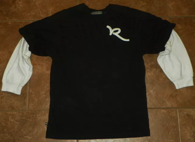 Boys ROCA WEAR Long Sleeve TEE Thermal Waffle Knit SHIRT Size Large 14-16