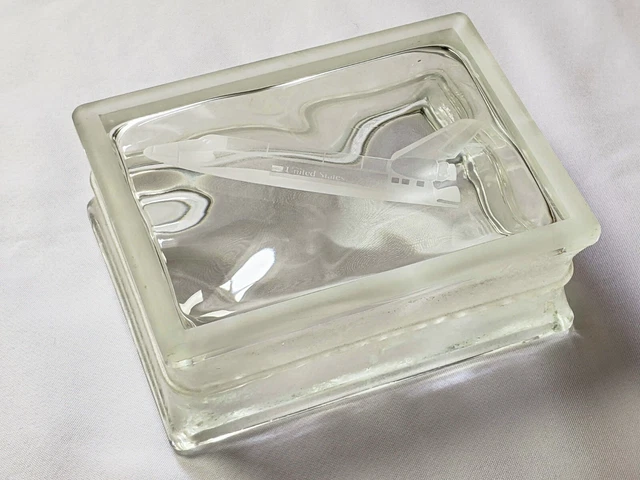 Architectural Glass Block Etched United States Air Force Brick