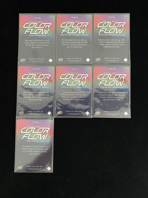 2025 UD ALLURE Se Macro Color Flow Dakota Ditcheva Cameron Brink Lot*7 ...