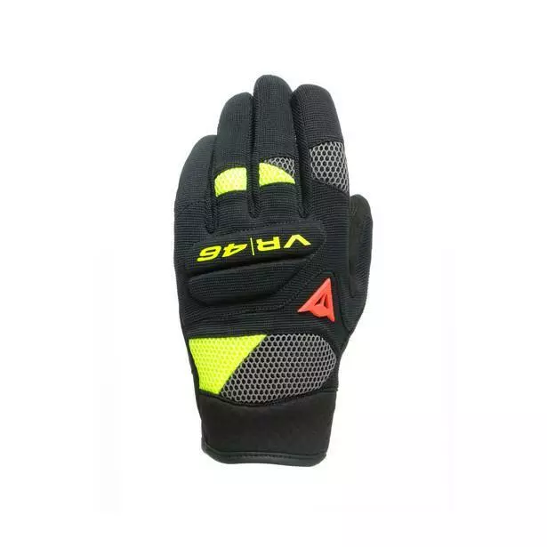 Dainese Vr46 Curb Short Gloves - Black/Anthracite/Fluo Yellow