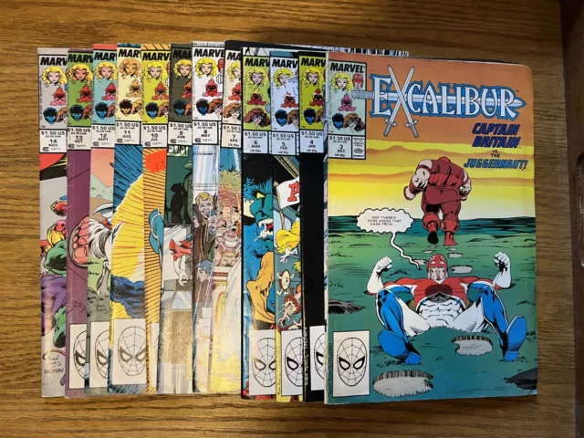 Marvel Comics - Claremont Excalibur - Issues #3,4,5,6,7,8,9,10,11,12,13,14 -F/F+