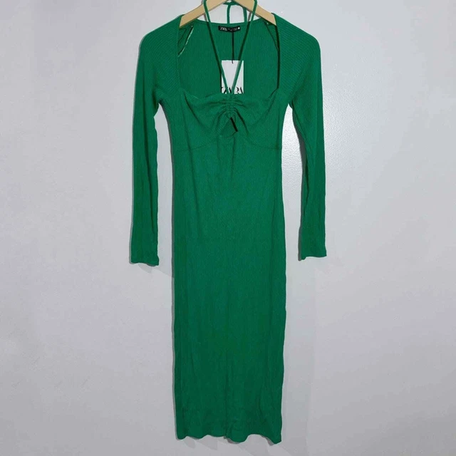 Zara Green Dress M FOR SALE! - PicClick UK Zara Green Dress M FOR SALE! - PicClick UK