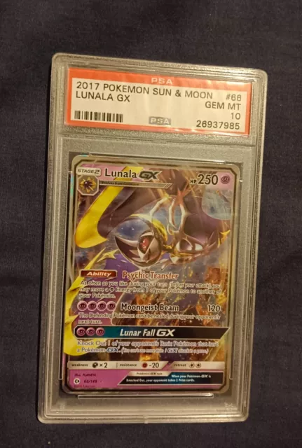 2017 Sun & Moon Pokemon Card TCG Lunala GX #66 Foil Lunala-GX