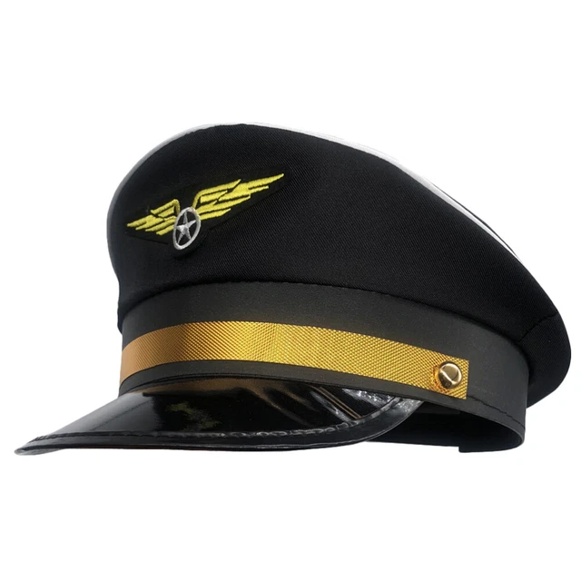 Casquette Militaire Style Capitaine Armée Police - Déguisement Adulte Unisexe