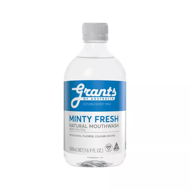 ^ Grants Natural Mouthwash Mint Flavoured 500mL