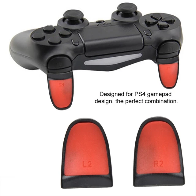 (Red)L2 R2 Extended Trigger Button 1 Pair Of Non-Slip Extended Button Kit For