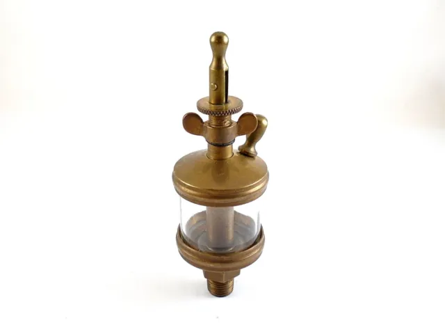 Unbranded Vintage Brass Oiler Hit Miss Gas Engine Antique Clean #1