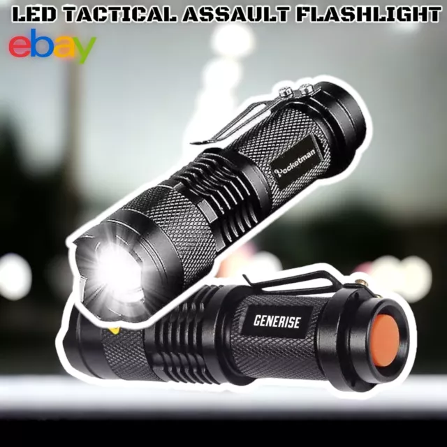 Mini Flashlight Torch Light Portable Ultra Bright 3W Police Style Waterproof LED