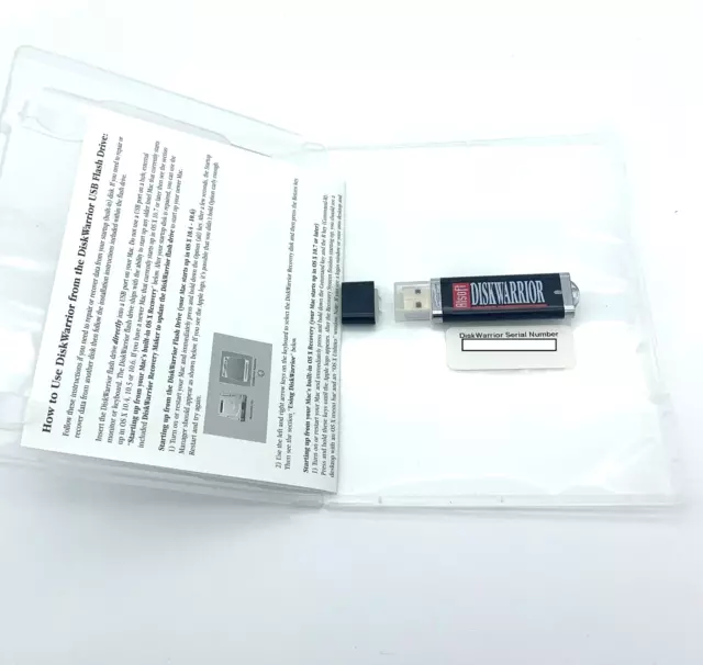 DiskWarrior 5 - Apple Mac Repair Software - Flash Drive and Serial Number
